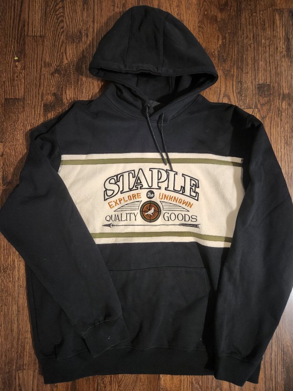 Staple Pigeon Black Hoodie Graphic chest panel Size 2XL